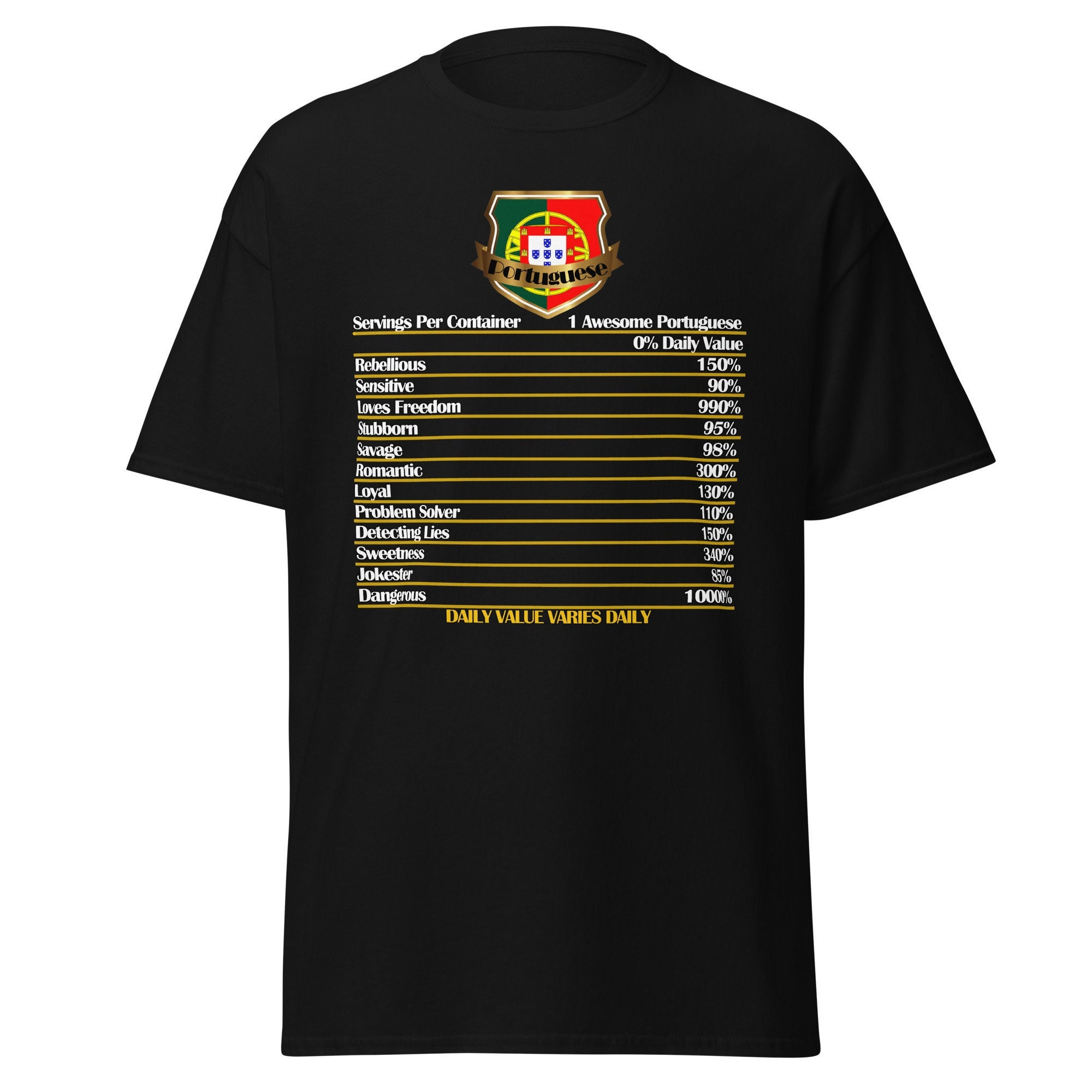 Portuguese Daily Values Men’s classic T-Shirt