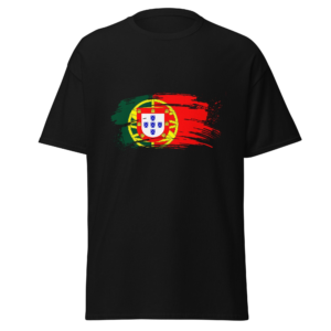 Painted Streak of Portuguese Flag Men’s classic T-Shirt