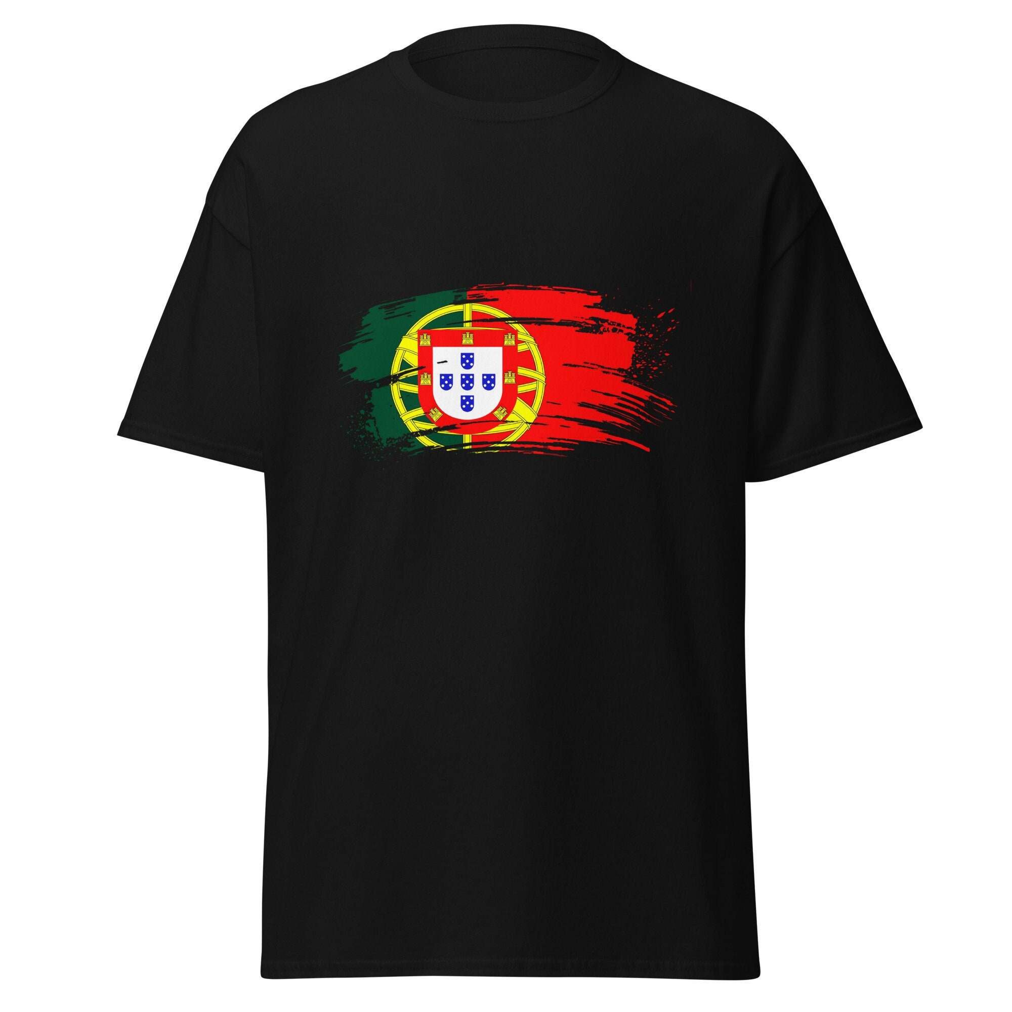 Painted Streak of Portuguese Flag Men’s classic T-Shirt