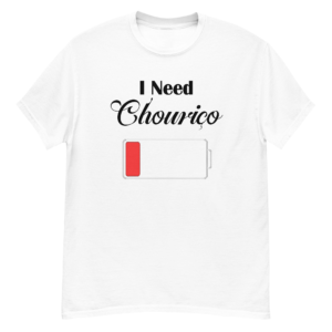 I Need Chouriço Battery Charging Men’s classic T-Shirt